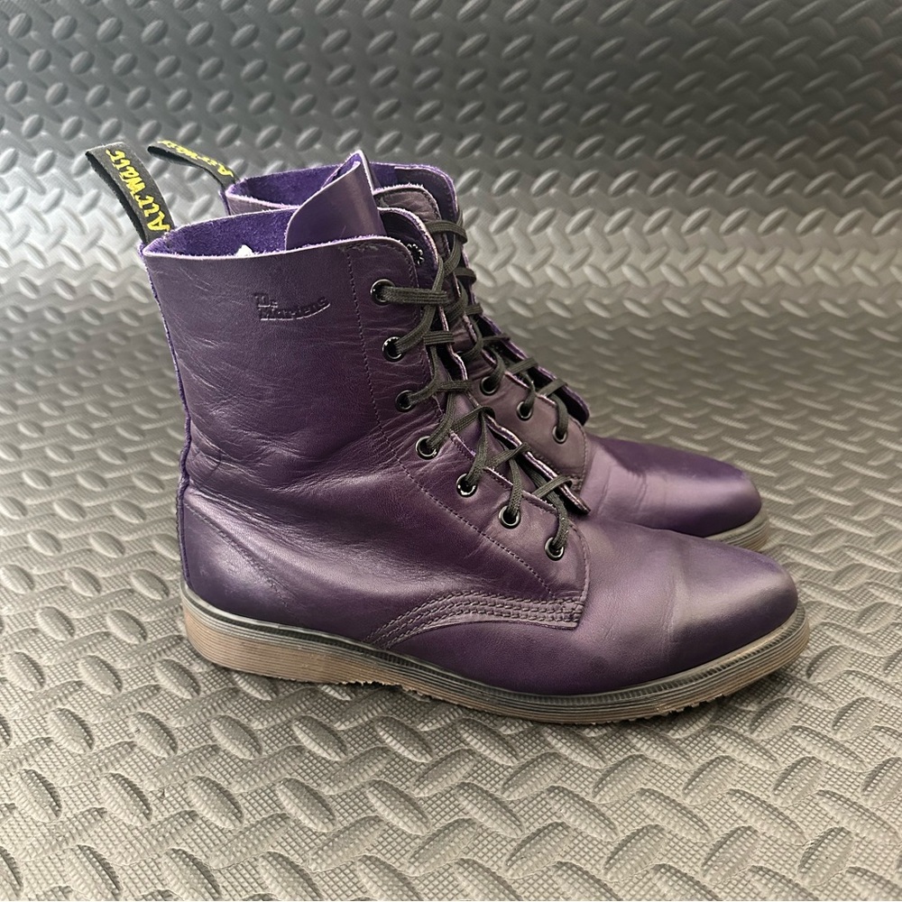These were 🔥 sold on EBay! Vintage Dr Martens Plum Purple Combat Made in England